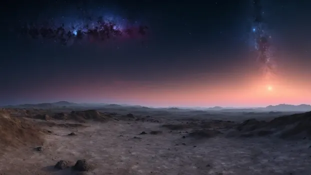 00016-Dry_Landscape_from_a_planet_in_the_evening_after_sunset_with_starry_sky_and_some_nebulas.webp