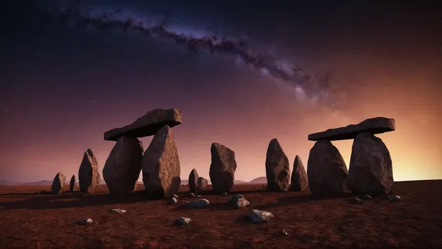 00065_brown_1.5_a_prehistoric_megalithic_structure_like_stonehedge_in_a_very_dry_Landscape_from_a_extrasolar_planet.in_the_evenin.webp