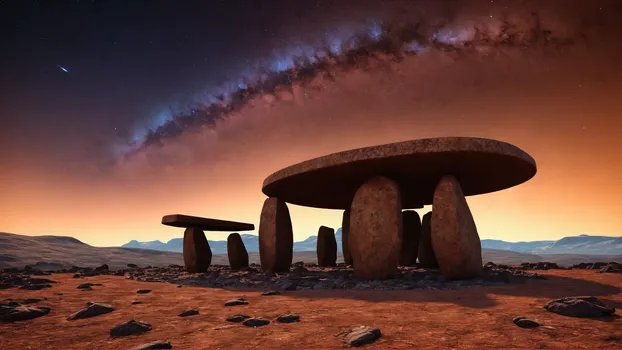 00066_brown_1.5_a_prehistoric_megalithic_structure_in_a_very_dry_Landscape_from_a_extrasolar_planet.in_the_evening_after_sunset_wi.webp
