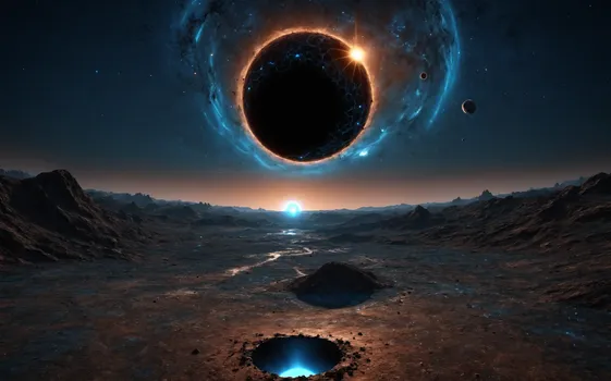 00032-A_vast_dry_black_landscape_of_an_extrasolar_planet.brown_and_blue_1.5_starry_sky_with_a_big_black_hole_in_the_background.S.webp