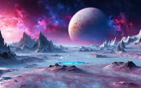 00037-A_vast_white_ice_mountain_landscape_of_an_extrasolar_ice_planet.colorful_starry_sky.Nebula.Since_fiction_scene.webp