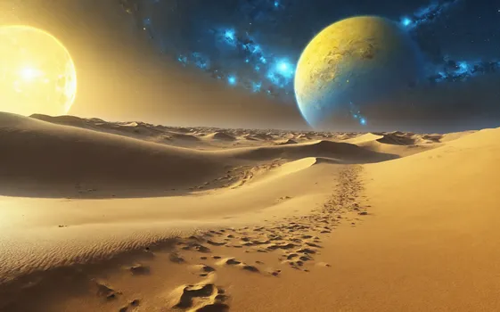 00054-landscape_of_an_extrasolar_sand_and_desert_planet_with_dunes.blue_and_yellow_1.4_starry_sky.Supernova.Nebula.Since_fictio.webp