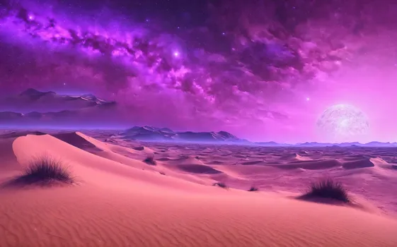 00063-landscape_of_an_extrasolar_sand_and_desert_with_dunes.just_after_sunset_with_a_purple_starry_sky.Nebula_and_aurora.masterpi.webp