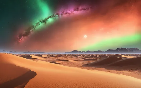 00069-landscape_of_an_extrasolar_sand_and_desert_with_dunes.just_after_sunset_with_a_green_starry_sky.Nebula_and_aurora.masterpiec.webp