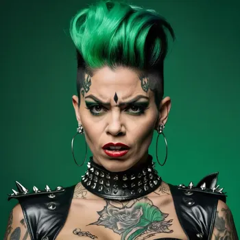 00053-Portrait_photo_of_a_beautiful_angry_looking_mad_athletic_Brazilian_30_yer_old_woman_green_colored_Pompadour_hairstyle_U.webp