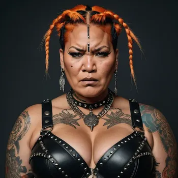 00058-Portrait_photo_of_a_beautiful_angry_looking_mad_obese_Native_American_50_year_old_woman_orange_colored_short_braids_Unc.webp