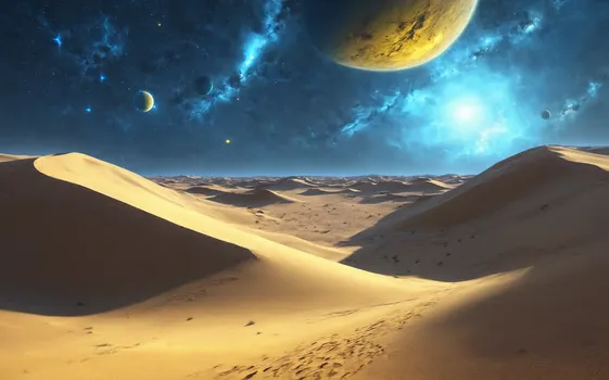 00055-landscape_of_an_extrasolar_sand_and_desert_planet_with_dunes.blue_and_yellow_1.4_starry_sky.Supernova.Nebula.Since_fictio.webp